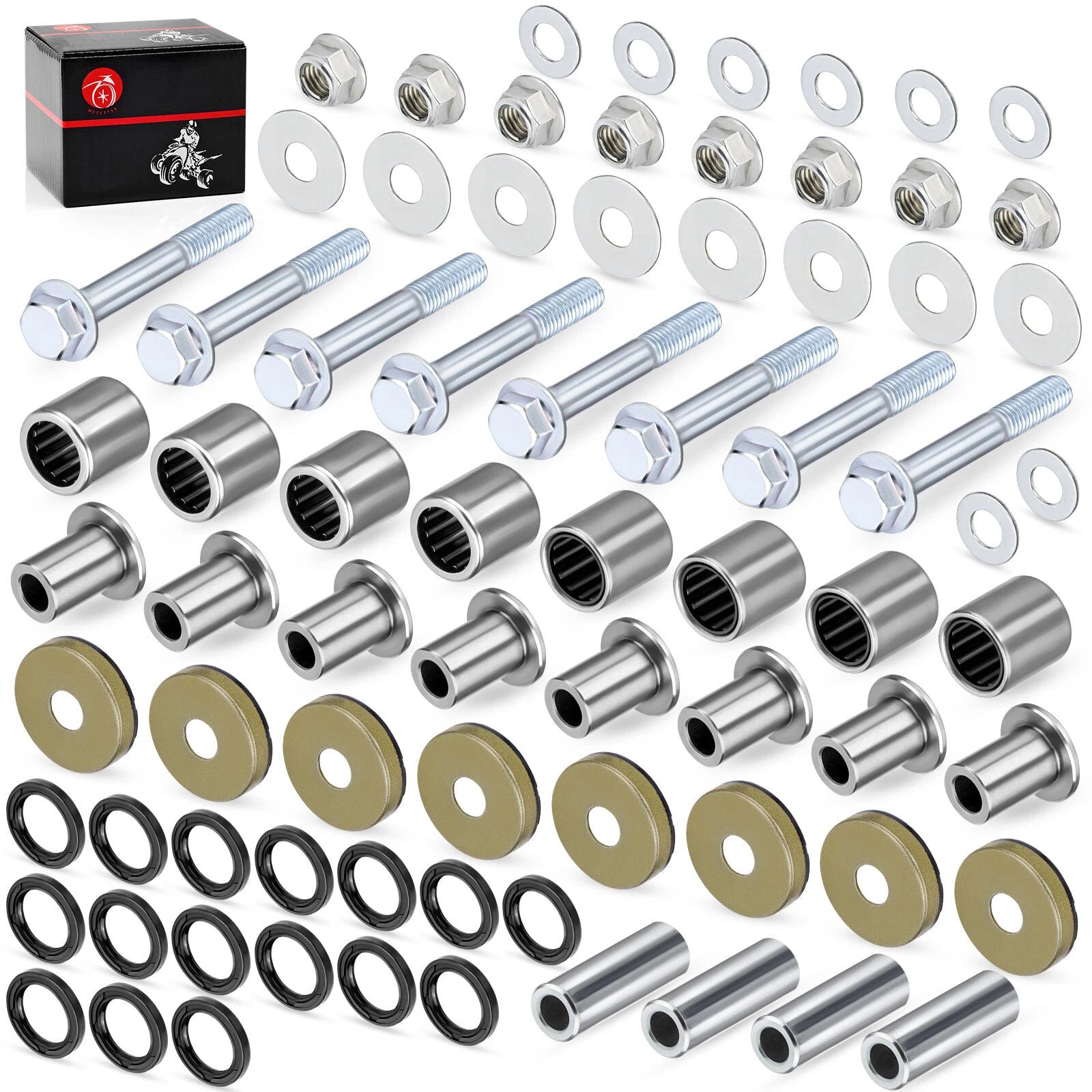 Upper & Lower A Arm Bushings Seals Kit for Suzuki Z400 LTZ400 (2003–2009)