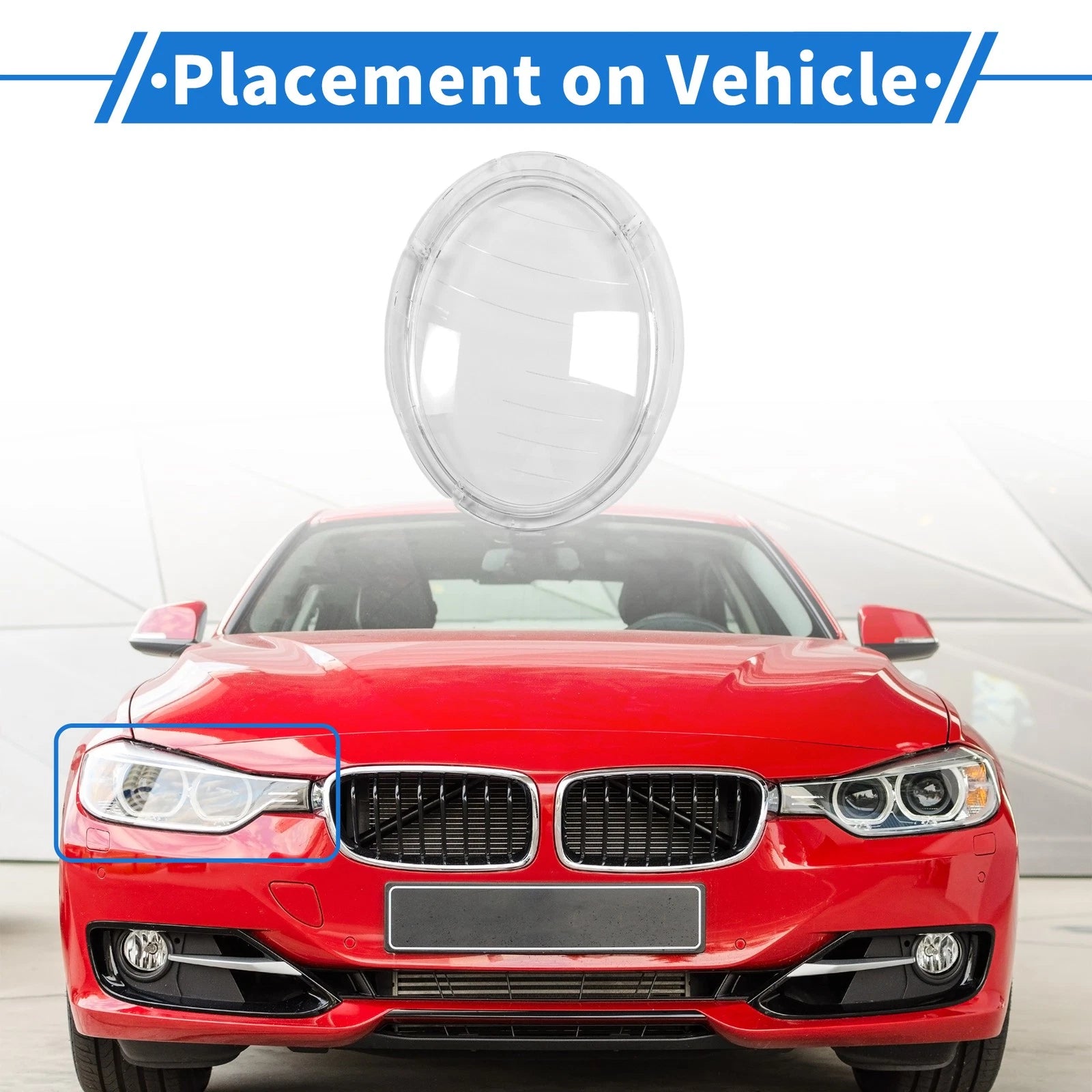 Headlight Lens Cover Front Right for BMW Mini Cooper (2005–2015)