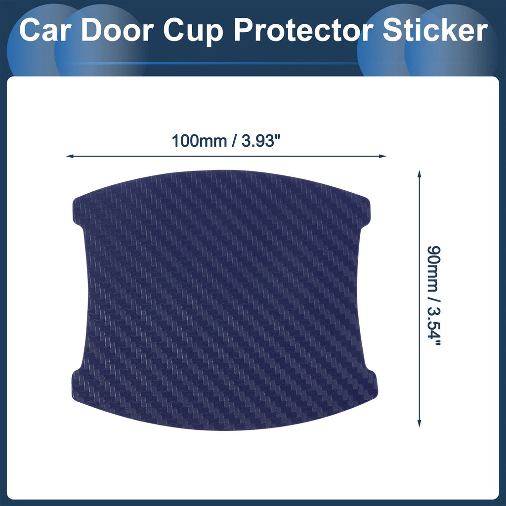 3D Car Door Handle Scratch Protector for Universal Vehicles (90x100mm)