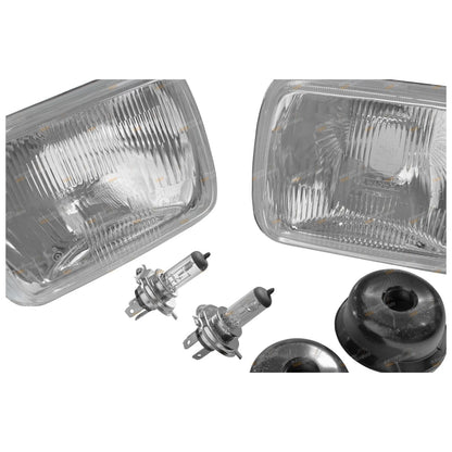 2X Universal Headlights Pair for Nissan Navara/Holden Rodeo (1981–1997)