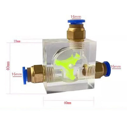 Acrylic Body Water Flow Indicator for PC Cooling Systems (1/4-3/8 Inch)