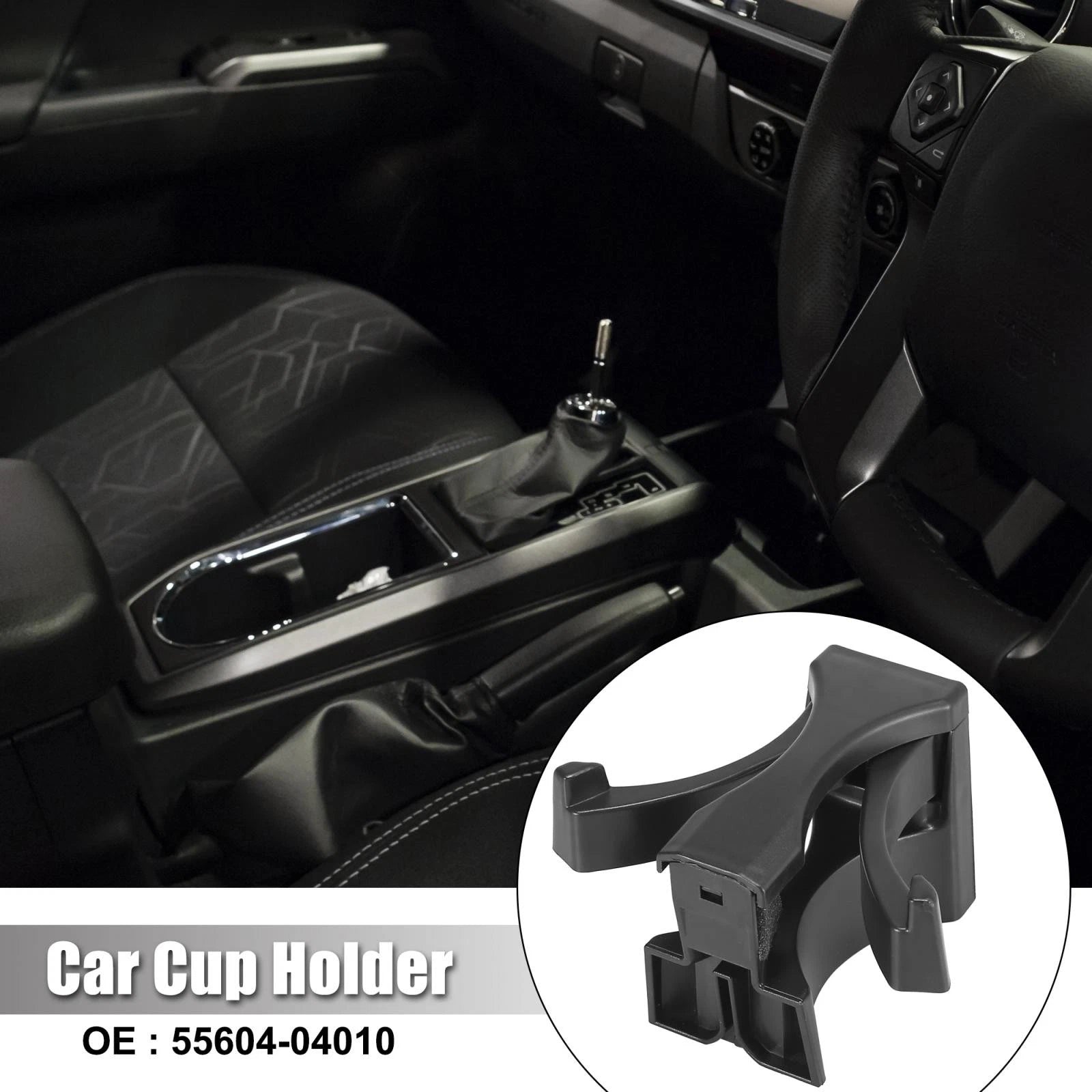 Center Console Cup Holder Divider Insert for Toyota Tacoma (2005–2015)
