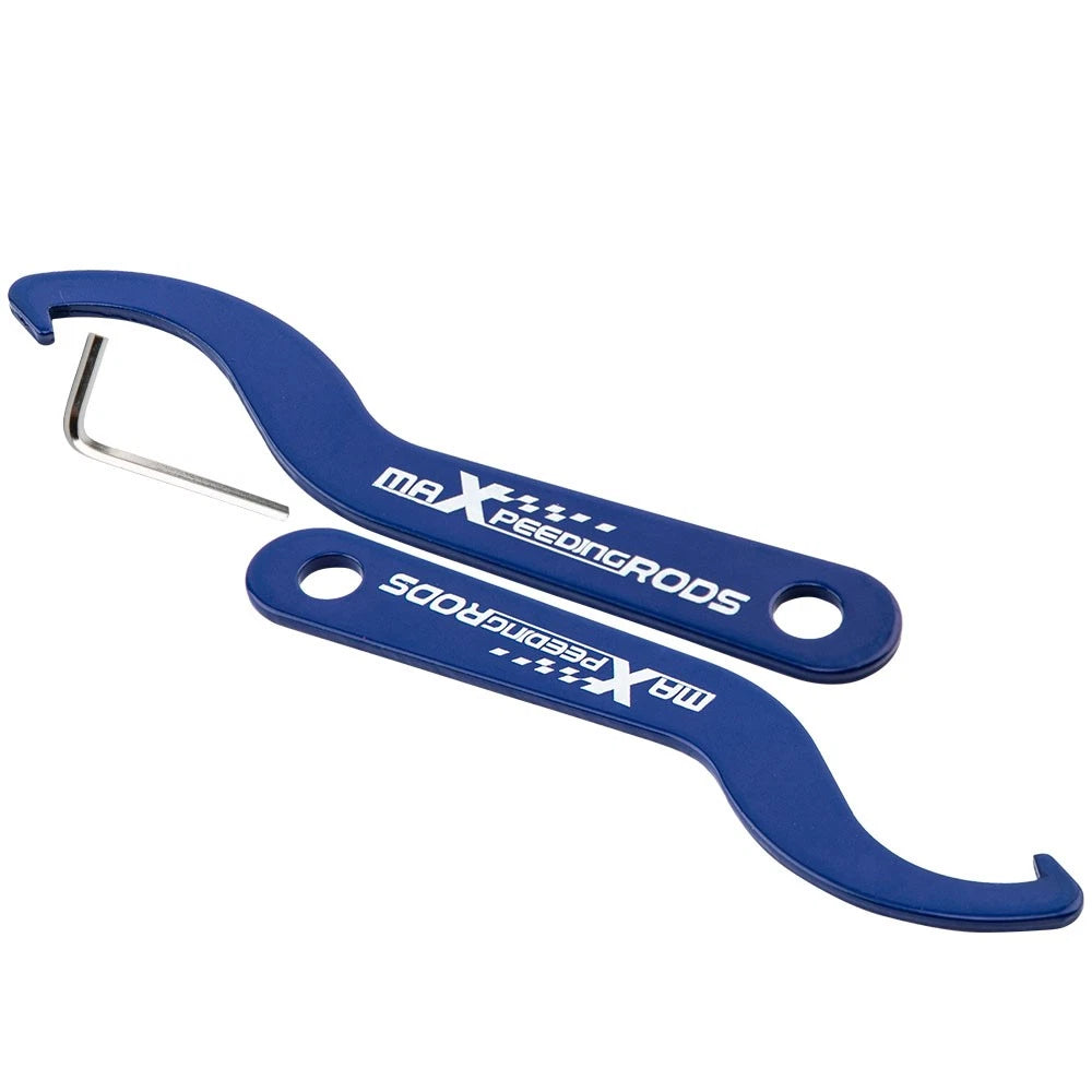 2X Aluminum Coilover Damper Shock Spring Sleeve Adjustment Spanner Wrench