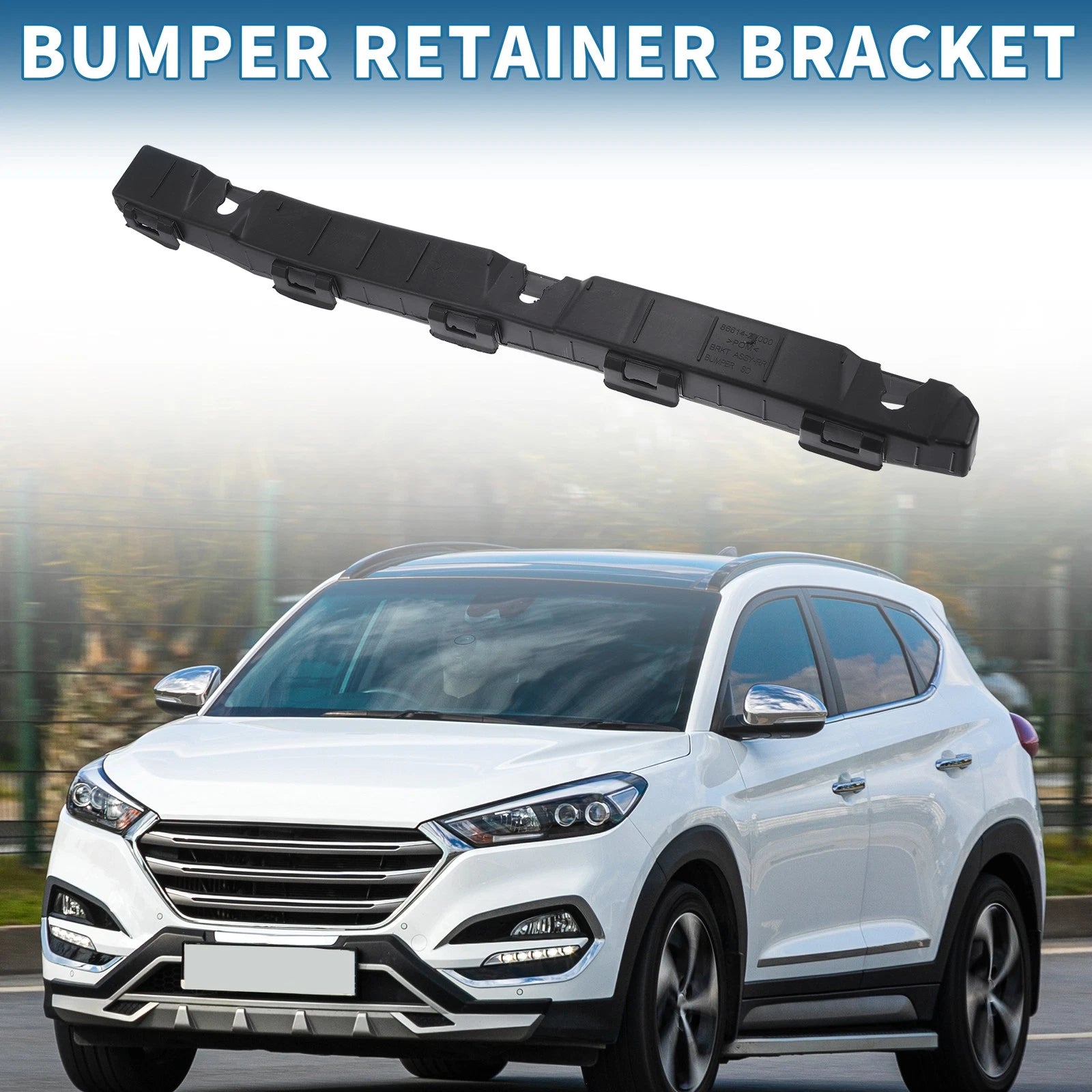 Right Rear Bumper Retainer Bracket Replacement for Hyundai Santa Fe (2019–2020)