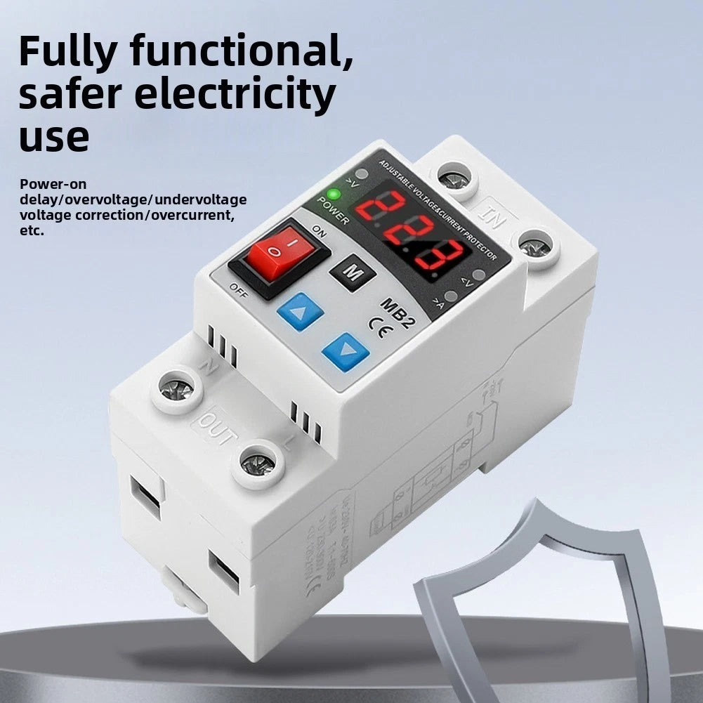 220V Current Limiting Protector for Homes Rentals Hotels Offices
