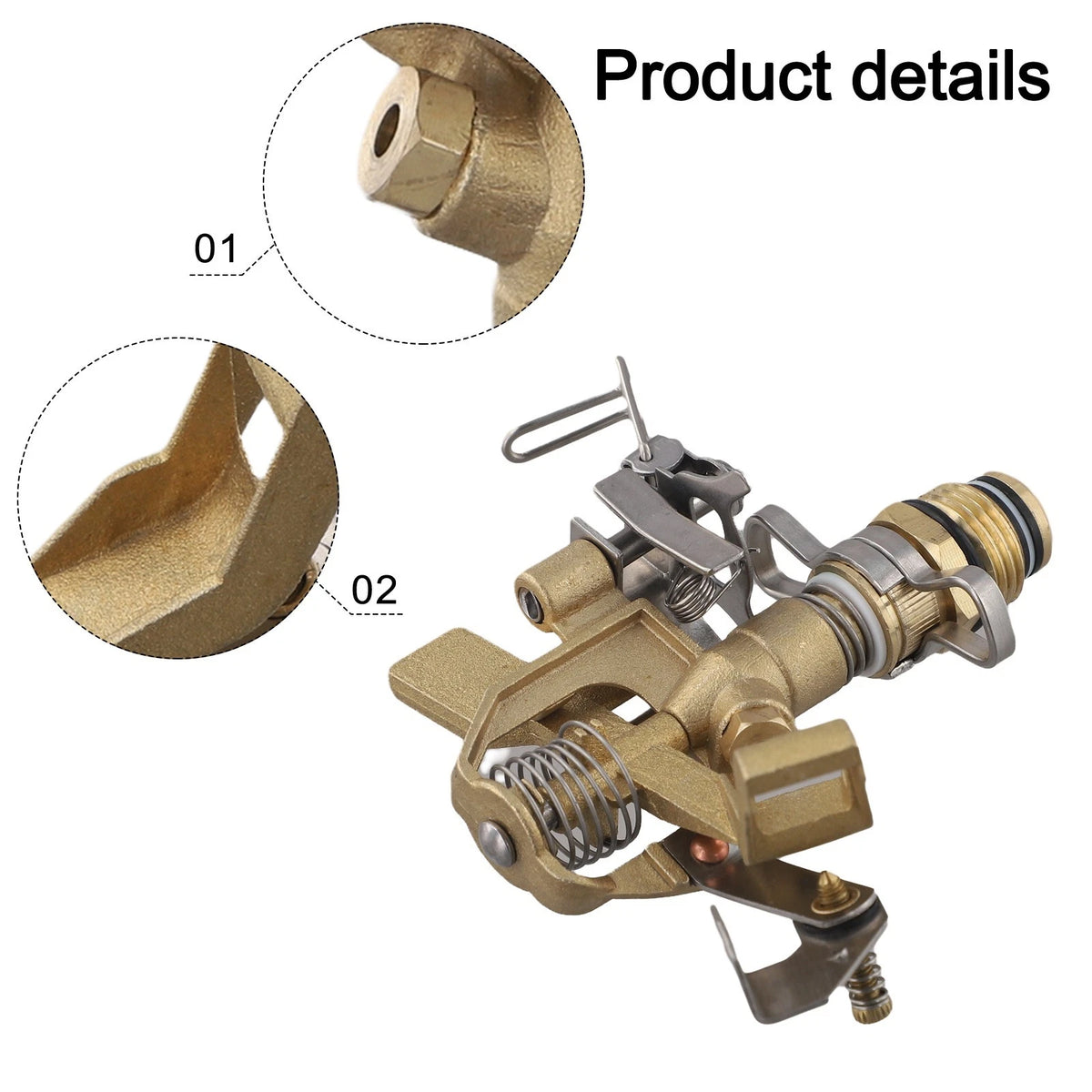Copper Garden Sprinkler with Efficient Water Saving Design
