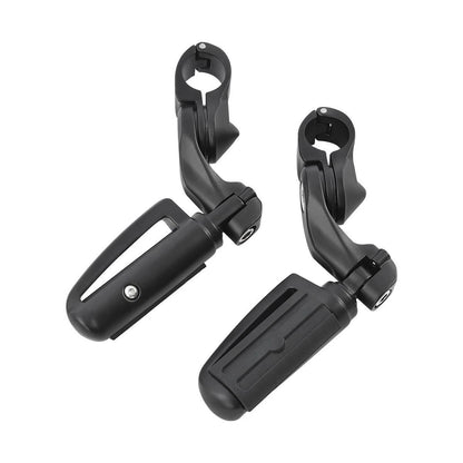 Matte Black 32mm Short Angled Highway Bar Engine Guard Pegs for