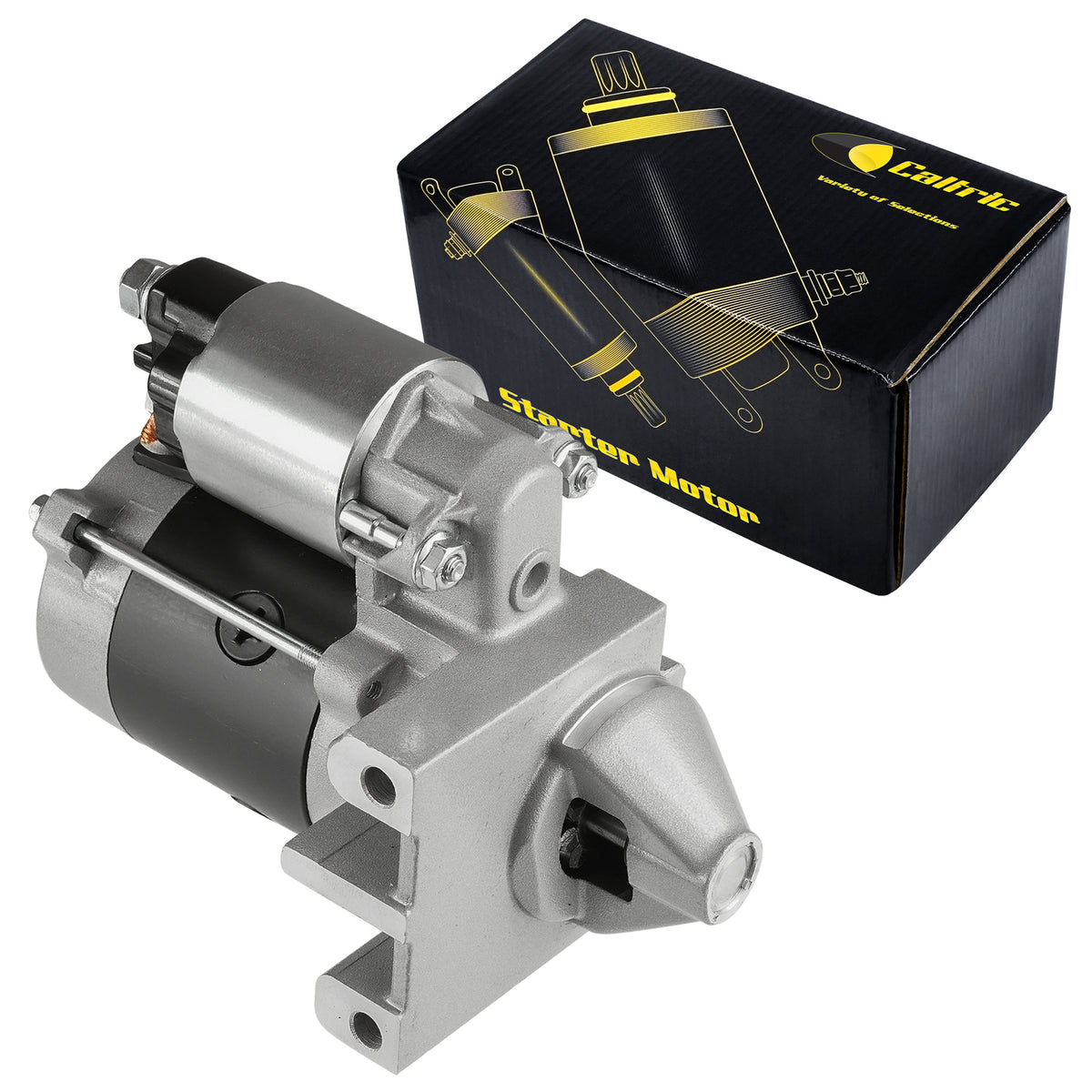 Caltric Starter Motor Replacement for Kawasaki 9 ccw 12V (2007–2009)