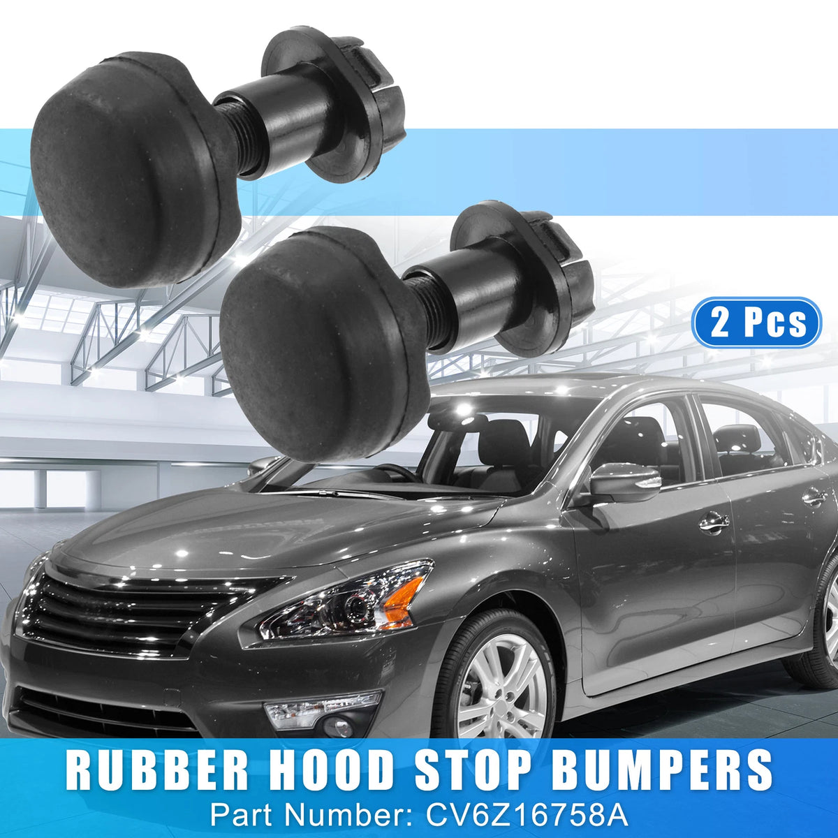 2X Hood Stop Cushion Bumper Rubber for Ford Focus (2012–2013) CV6Z16758A
