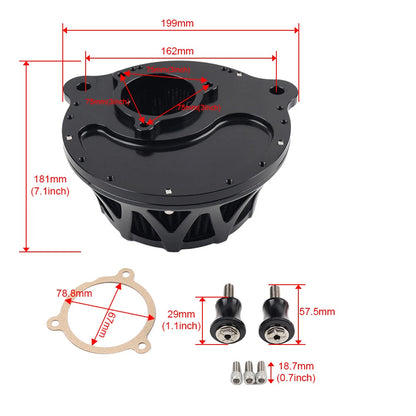 Cross Air Cleaner Filter for Harley M8 114 Softail (2018–2024) Touring (2017+)