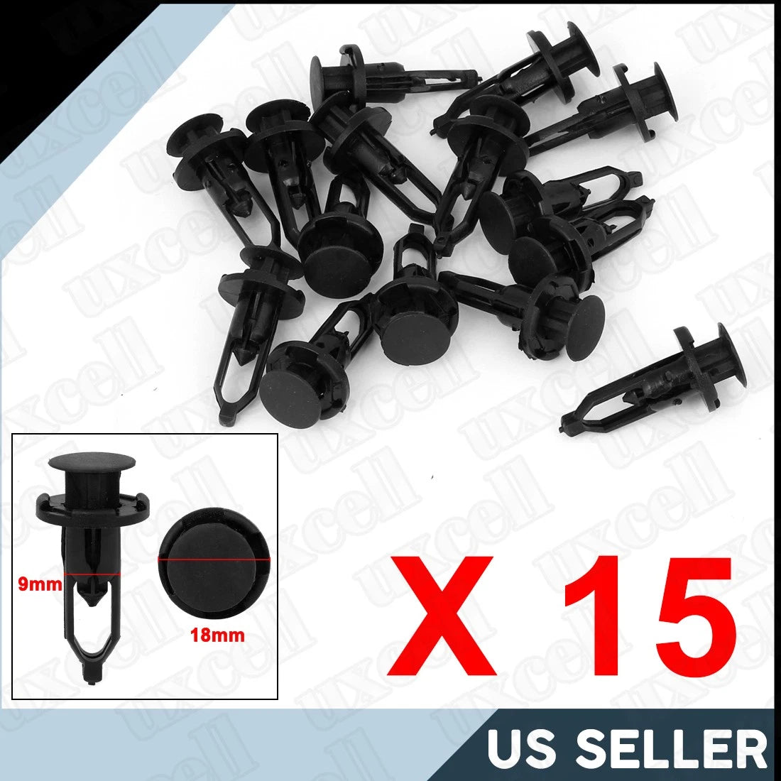 Bumper Retainer Clips 15pc Replacement Fasteners for Toyota Lexus (2010–2018)