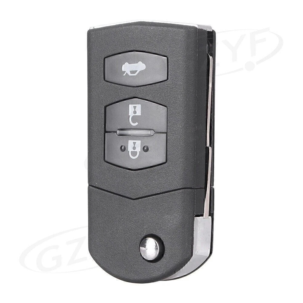 Flip Key Case for Mazda 3 5 6 (2004–2013) - 3 Button Remote Housing