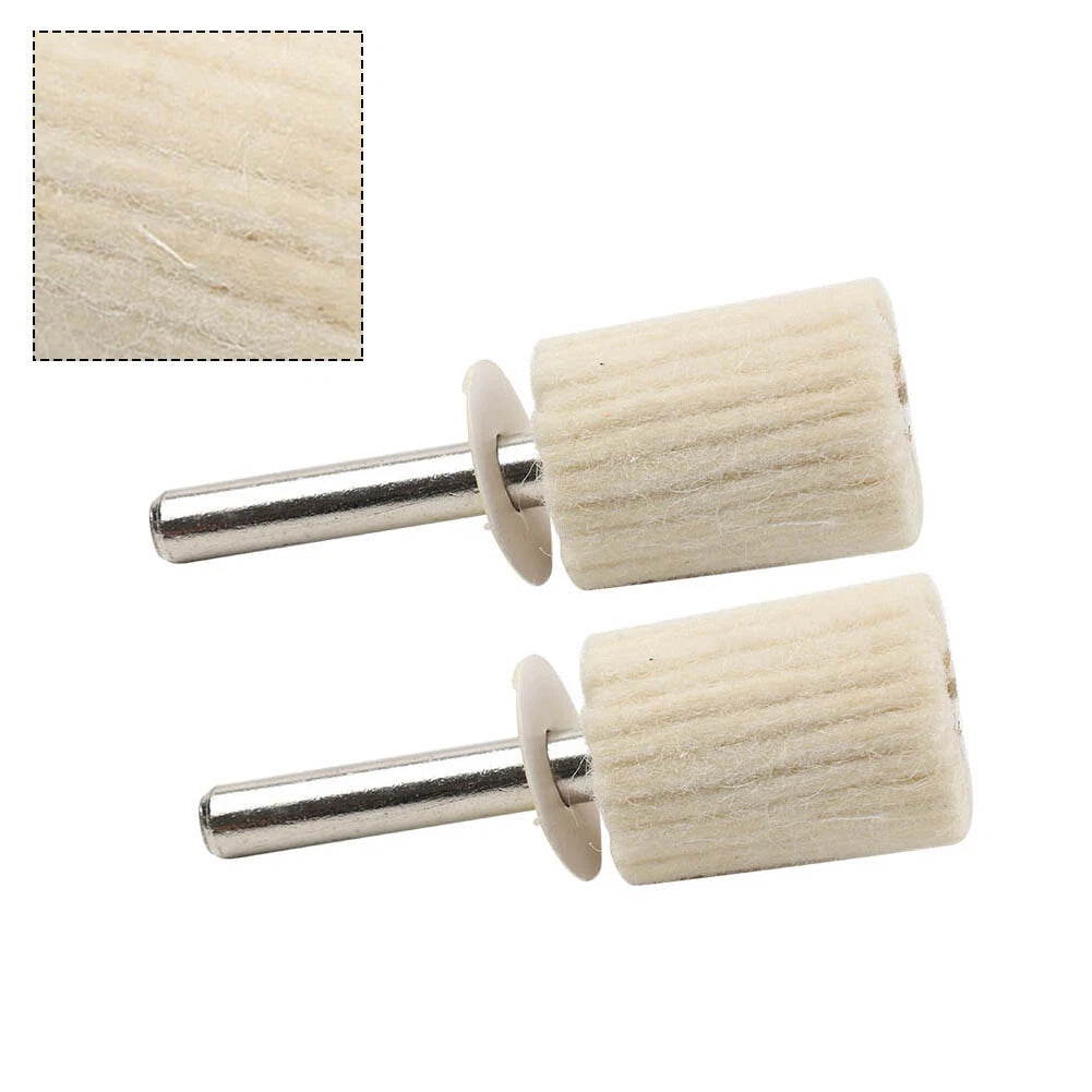 2X Wool Felt Polishing Buffing Pads for Rotary Tool (Universal)