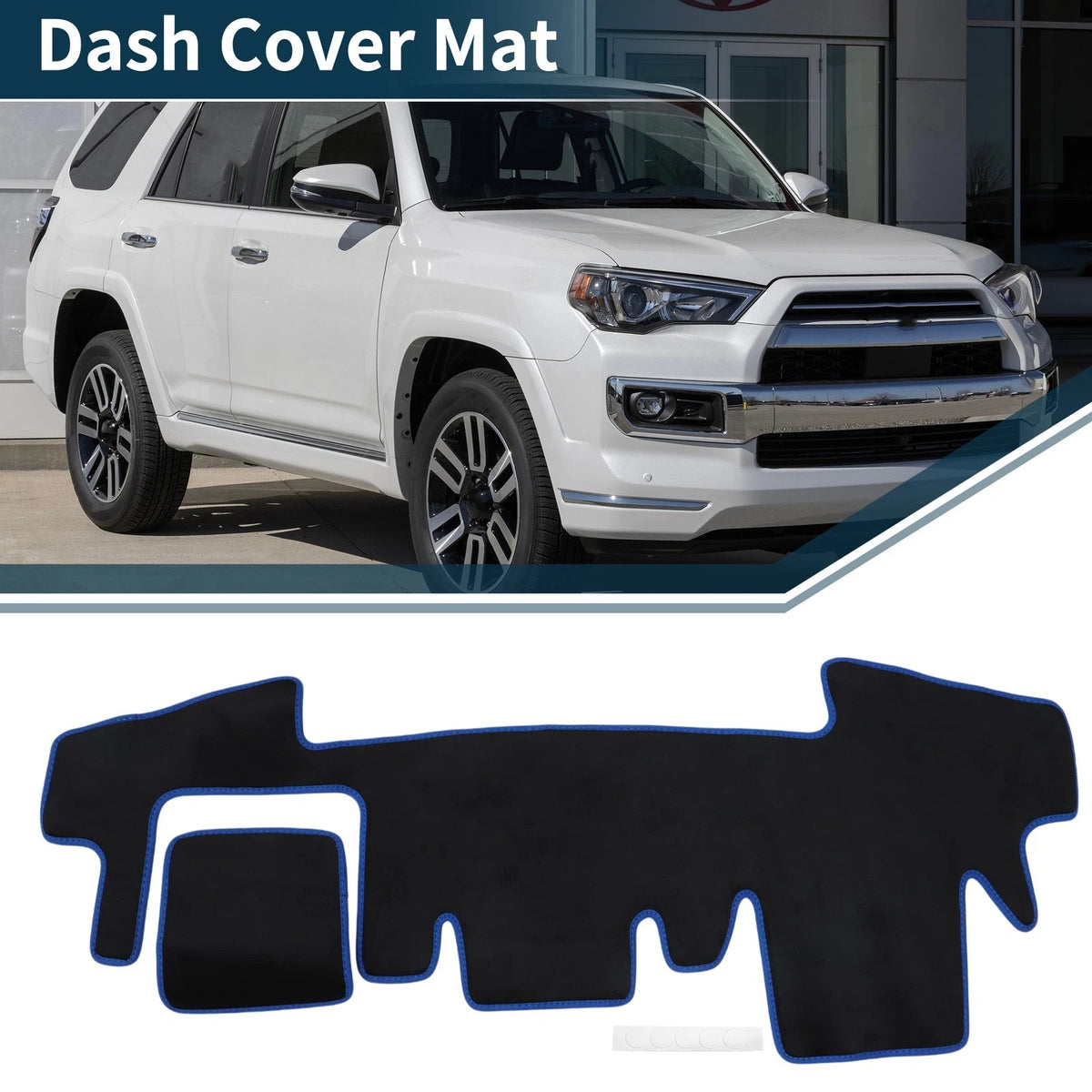 Dashboard Dash Cover Mat for Daihatsu Taft LA900S/LA910S (1 Set) Black Blue
