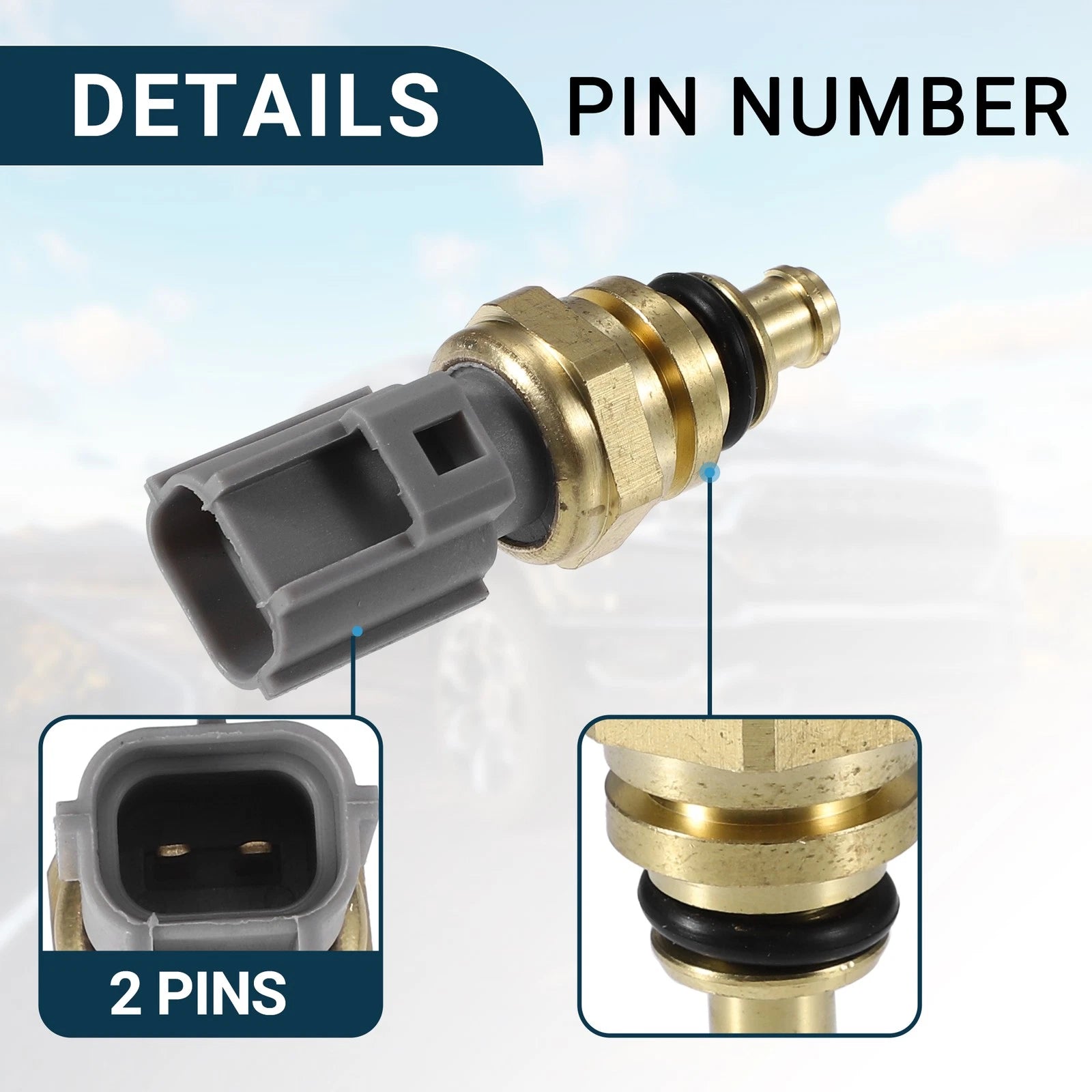 Coolant Temperature Sensor for Ford F-550 (2000–2007) 1Pcs