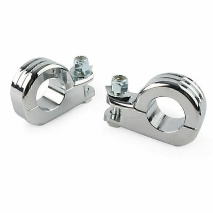 Chrome 1.25" Highway Foot Peg Mounting for Harley Touring Road King