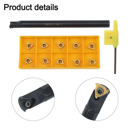 CNC Tool Holder SNR0010K11 with 10 Inserts for Enhanced Cutting Performance