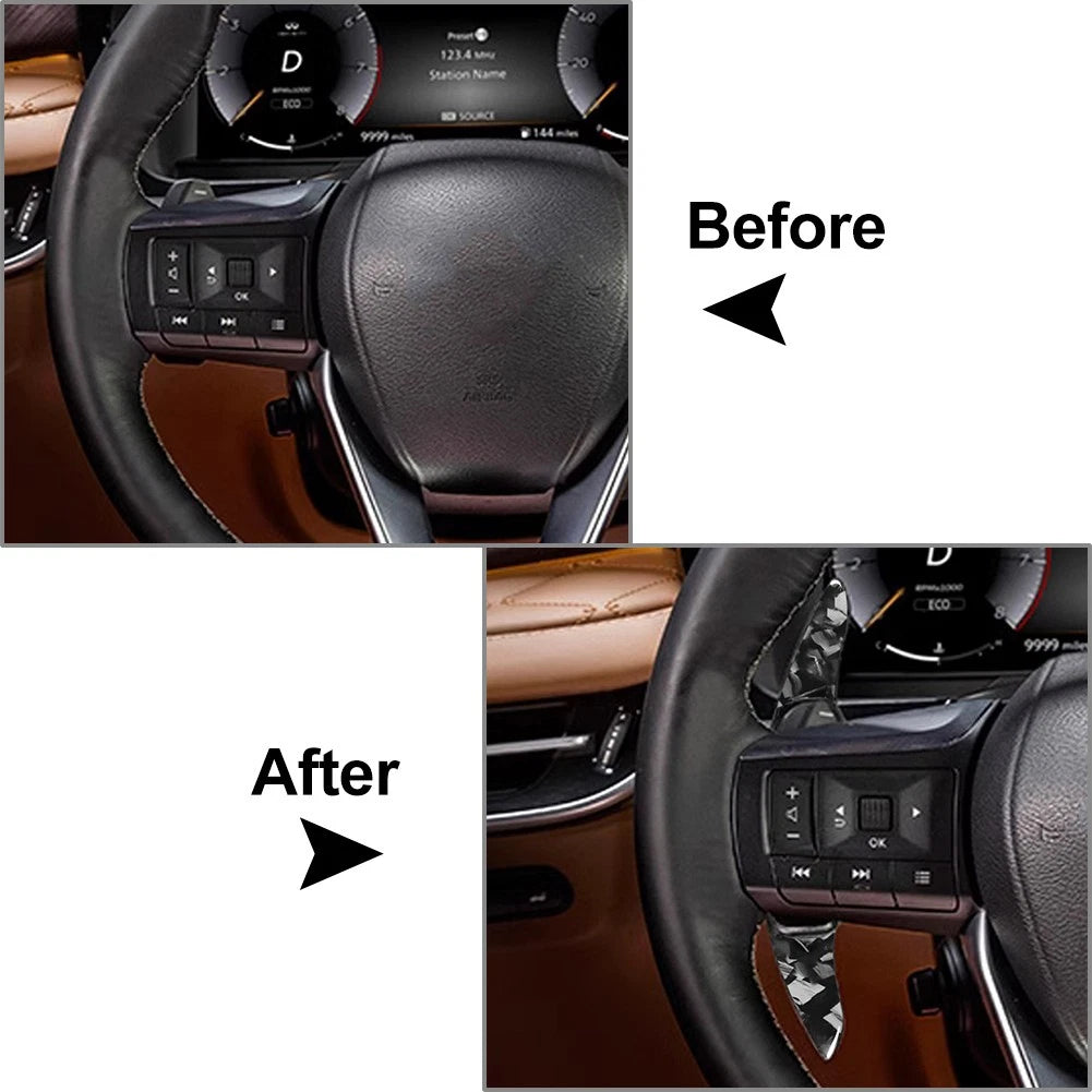 Steering Wheel Shift Paddle Extensions for Nissan Infiniti Mitsubishi (2010–2023)