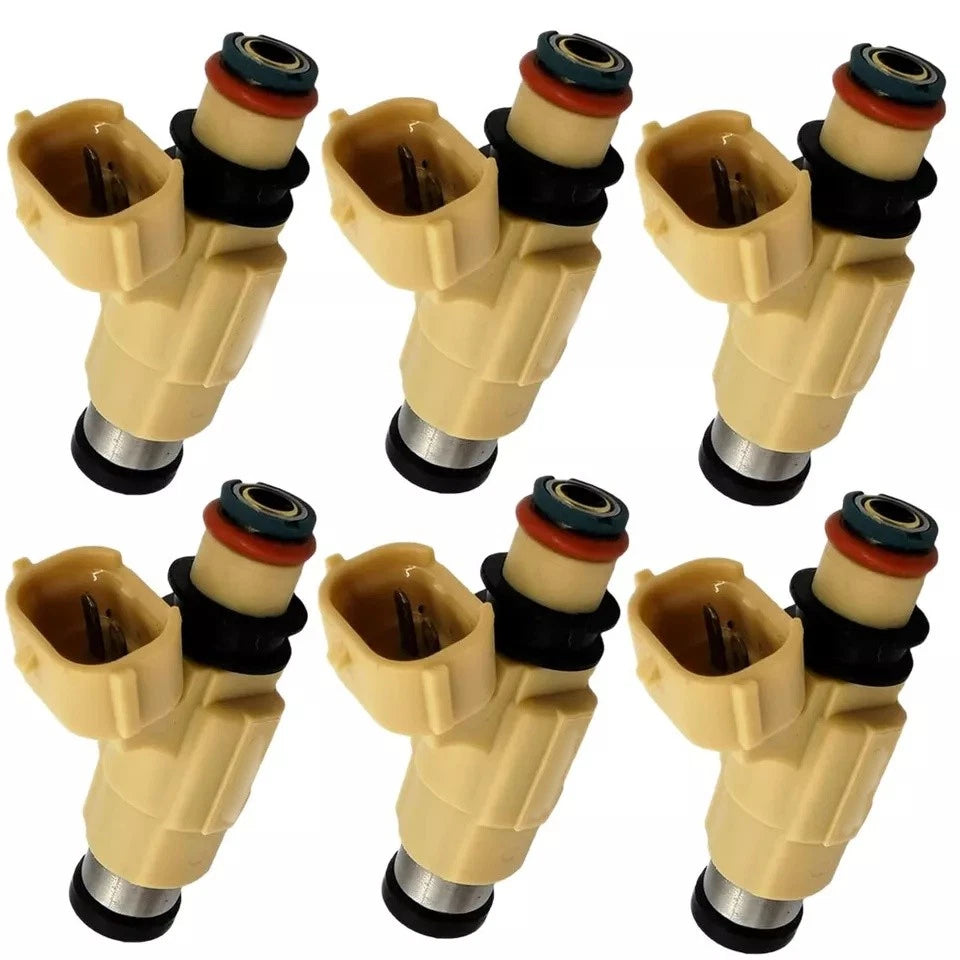 Set of 6 Fuel Injectors for Yamaha F200 F225 (2002–2012) CDH240 69J-13761-00-00
