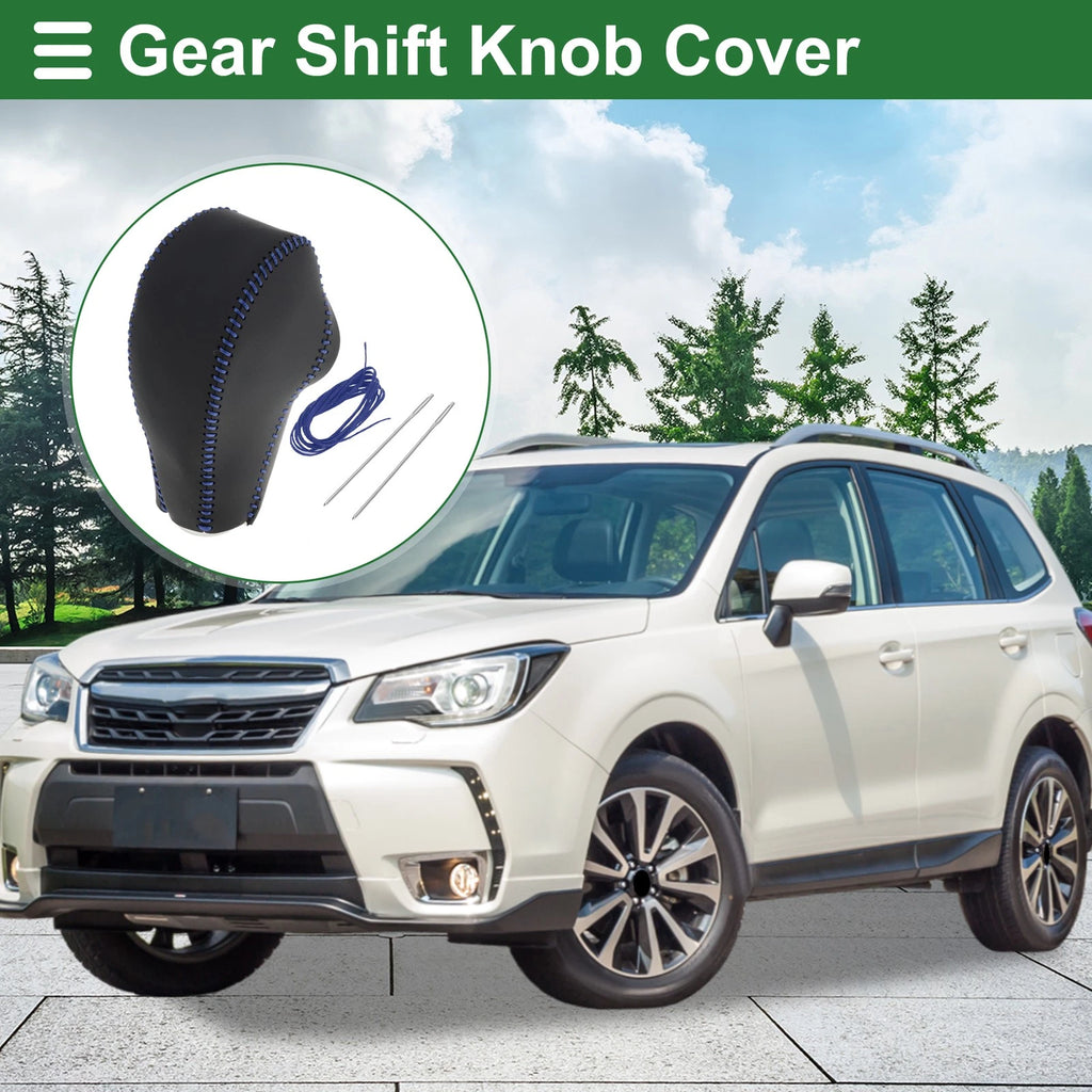 Gear Shift Knob Cover Replacement for Subaru Forester 2014–2017 Faux Leather