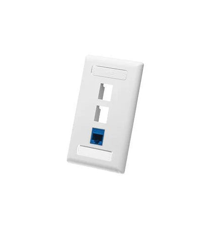 Faceplate for ICC IC107S03WH (1-gang, 3-port, White)