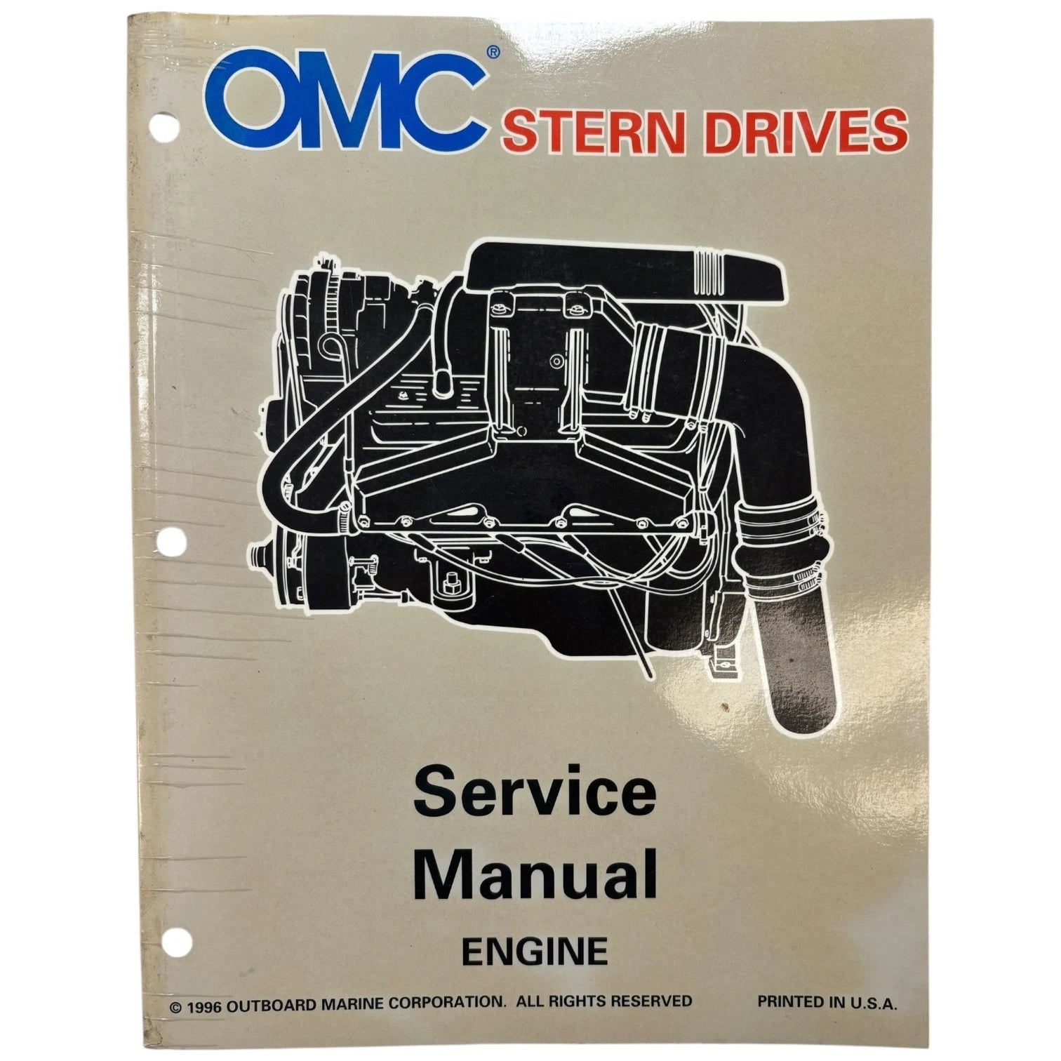 OMC Stern Drives Engine Service Manual 507282 for OMC (1996)