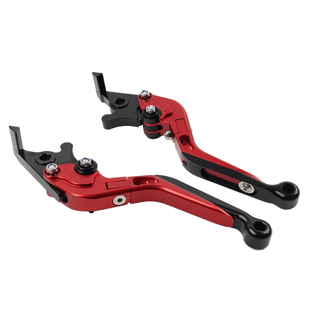 Folding Extendable Brake Clutch Levers for Suzuki GSXR600 GSXR750 (2006–2010) - Red