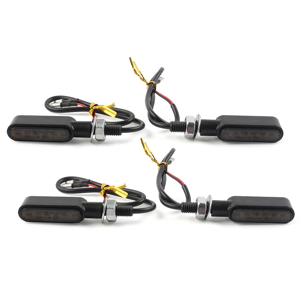 LED Mini Turn Signal Amber Light for Cafe Racer Bobber (Fitment Specific)
