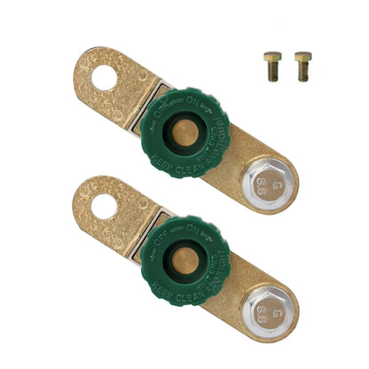 2X Side Post Terminal Battery Disconnect Switch for Auto (12V 125A)
