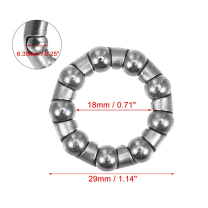 Crank Bearings Retainer Ball Bearing Cage 6.35mm for Bicycle Wheels (2000–2025)