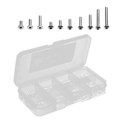101PCS Stainless Steel Hexagon Socket Head Cap Screw for Tamiya XV-02 (2020–2023)