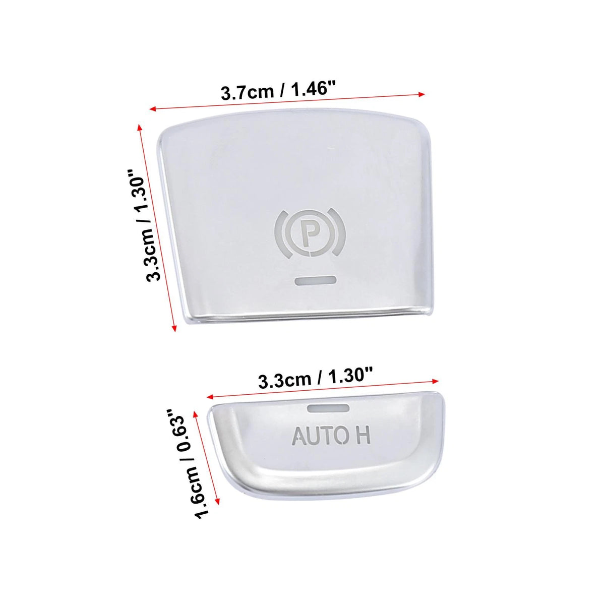 Parking Brake Switch Cover P Button Sticker Set for BMW 5 Series 7 Series (2017–2024)