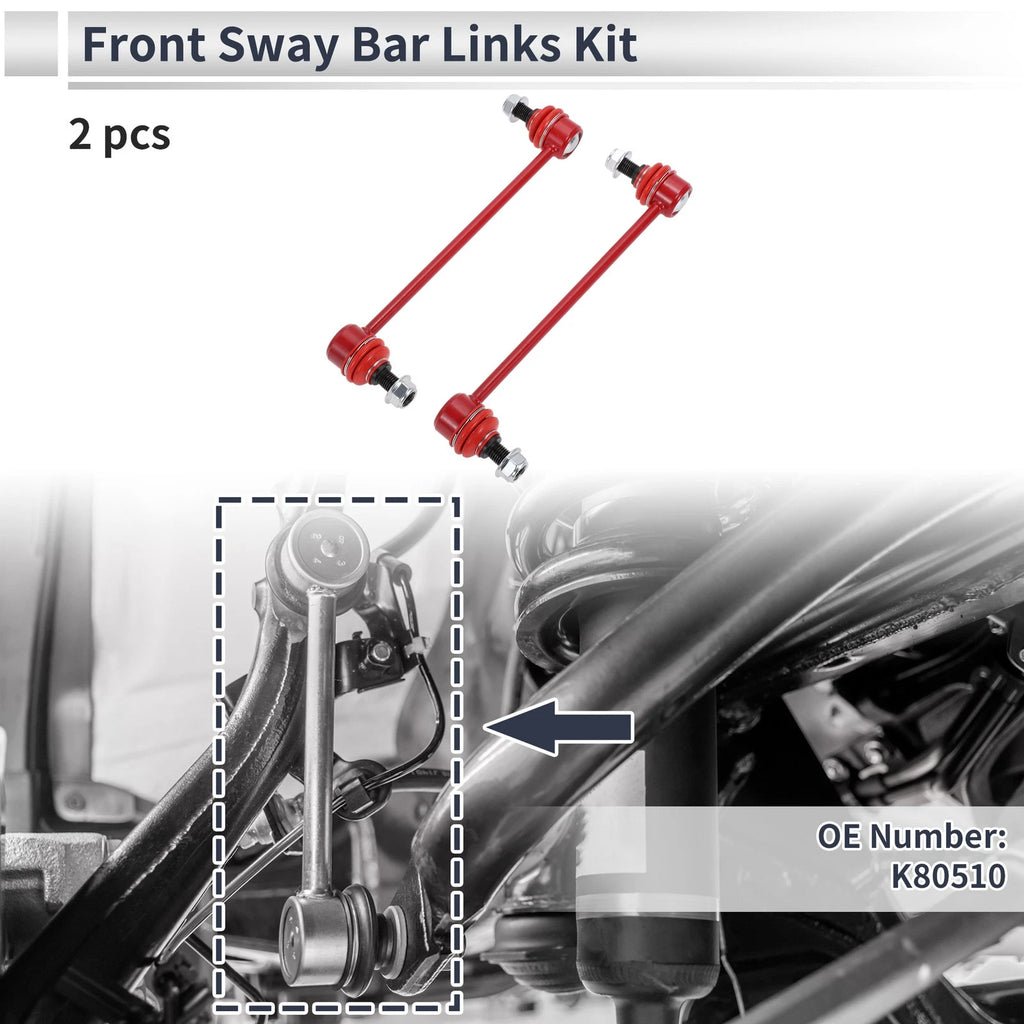 Front Stabilizer Bar Links for Kia Sportage (2005–2010) 2 Piece Set
