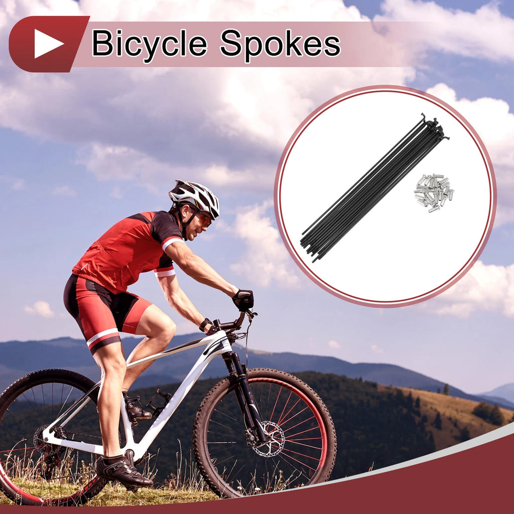 Bicycle Spokes Replacement for 193mm 304 Stainless Steel Wheel (20 Set)