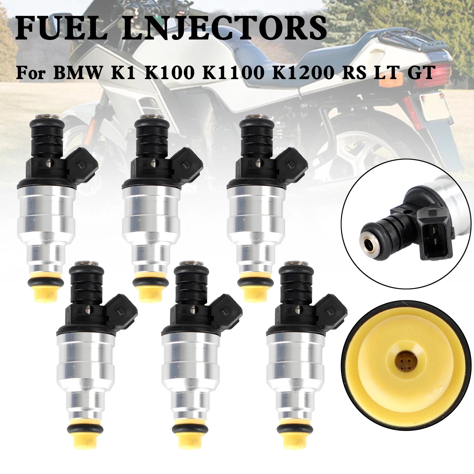 6X Fuel Injectors 0280150705 for BMW K1 K100 K1100 K1200 RS LT GT (1983–1997)