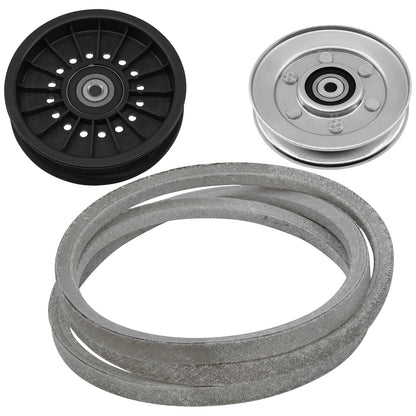 Drive Belt and Pulleys Replacement for John Deere PTO Clutch Z645 Z655 Z665 (2000–2024)