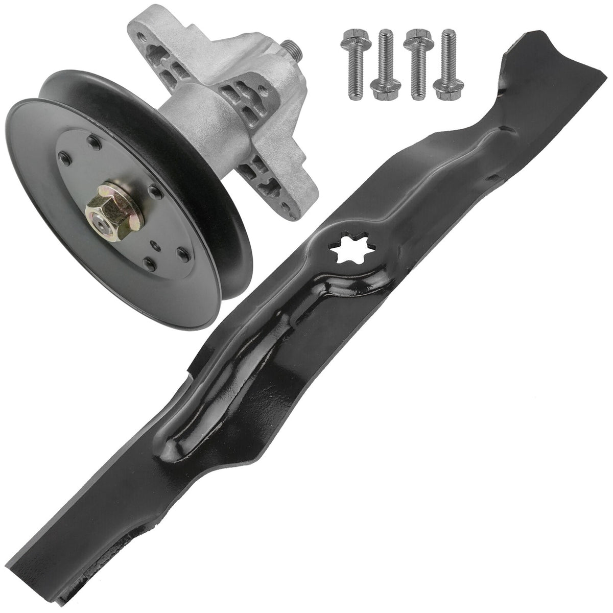 Deck Spindle Assembly with Pulley and Blade for MTD RZT-50 17AF2 (2011–2011)