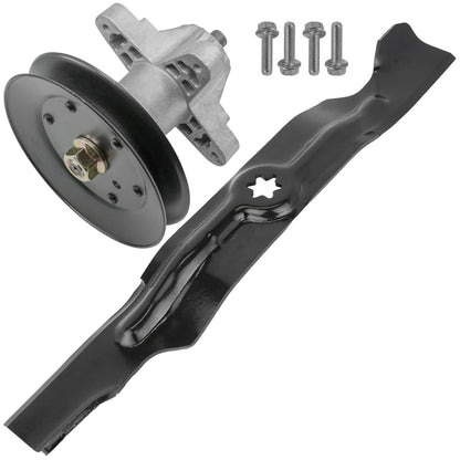 Deck Spindle Assembly with Pulley and Blade for MTD RZT-50 17AF2 (2011–2011)