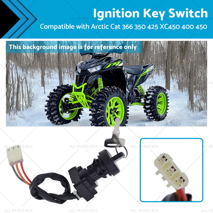 Ignition Key Switch for Arctic Cat 350 366 400 425 XC450 3313-439