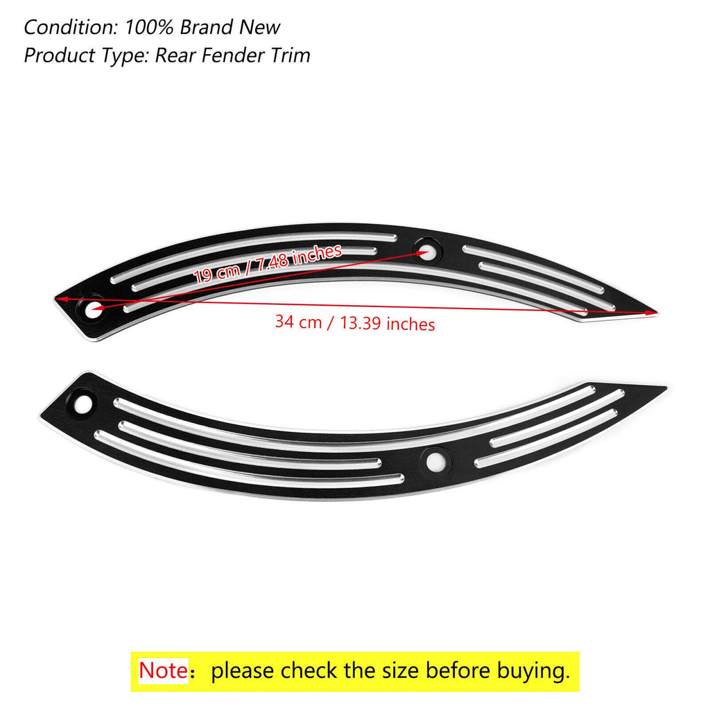 Rear Fender Cover Trim Plate for Honda Rebel CMX500 CMX300 (2017–2020) Black T9