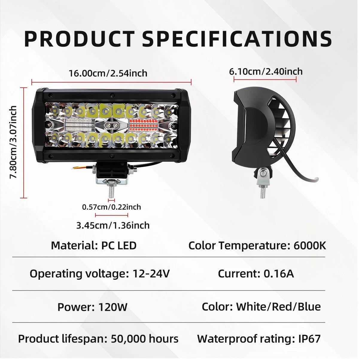 LED Bar Work Light for Off-road Vehicles (Imported)