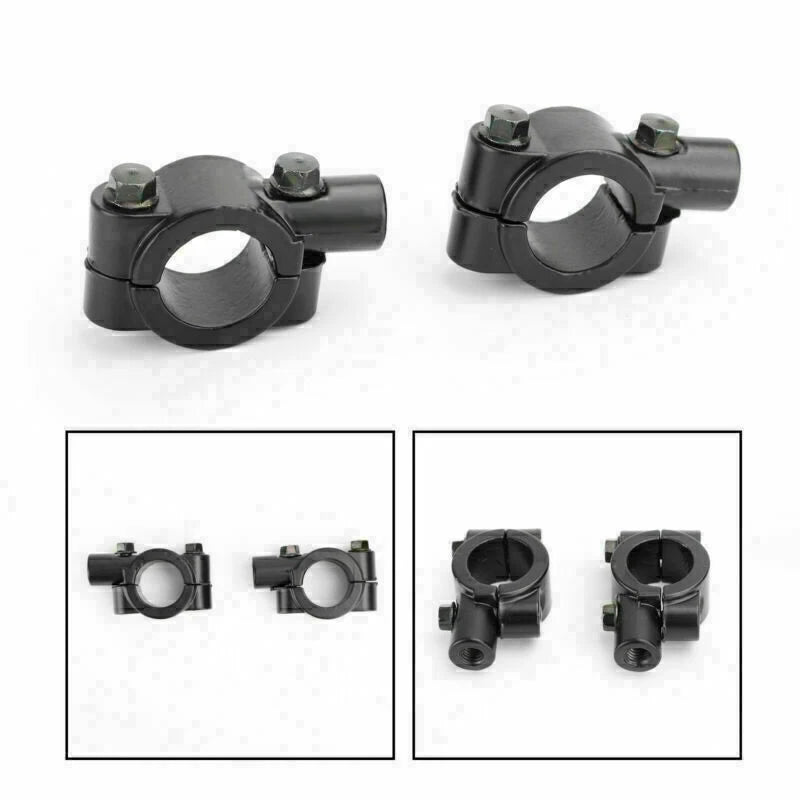 7/8" Bar Mirror Mount Holder Clamp Adaptor for Universal Motorcycle (T9)