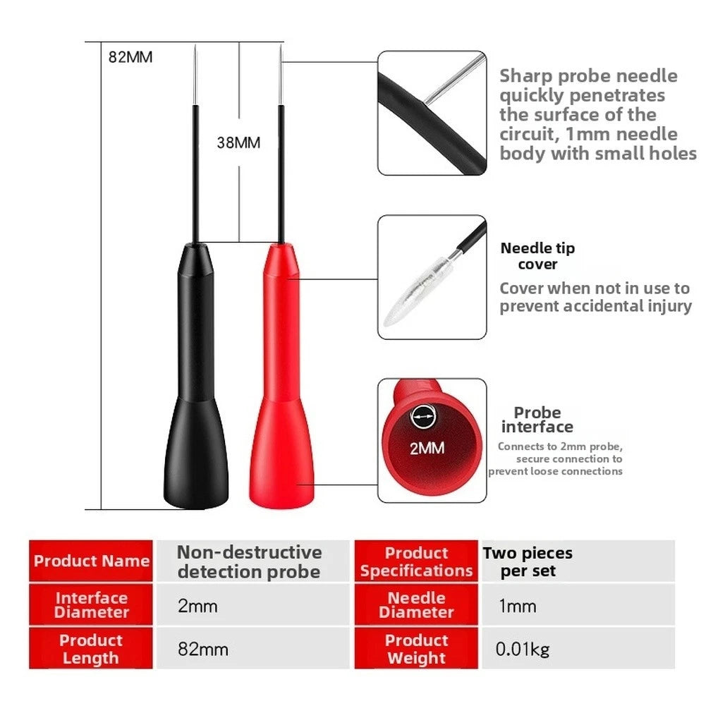 2X Fine Tip Probe Set for Automotive Circuit Tester