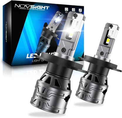 H4 LED Headlight Bulbs for NOVSIGHT (30000LM, High/Low Beam)