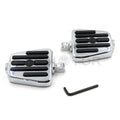 Flame Fire Skull Foot Pegs for Harley (1984–2016) Chrome