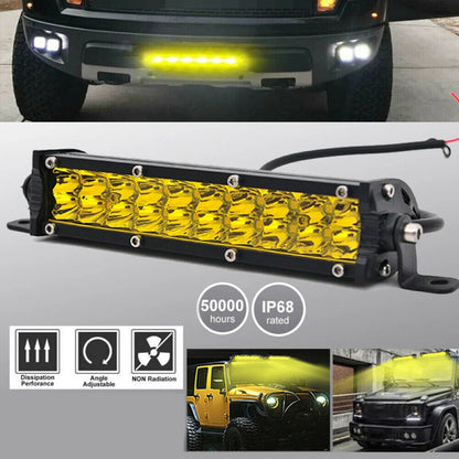 7 Inch Yellow LED Work Light for Car Truck Off-Road