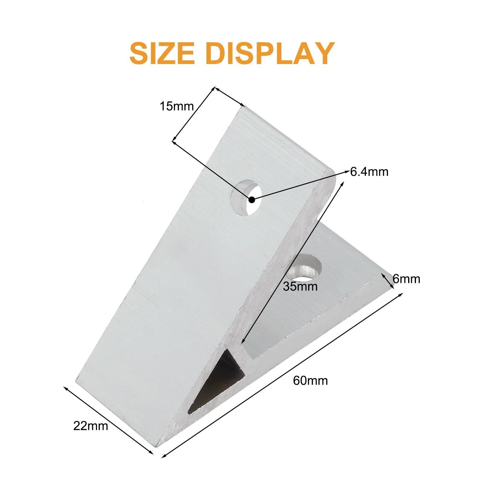 Aluminum Extrusion 45 Degree Angle Bracket for Universal Applications