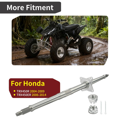 Rear Wheel Axle Shaft for Honda TRX450R TRX450 2004–2005 w/Nuts