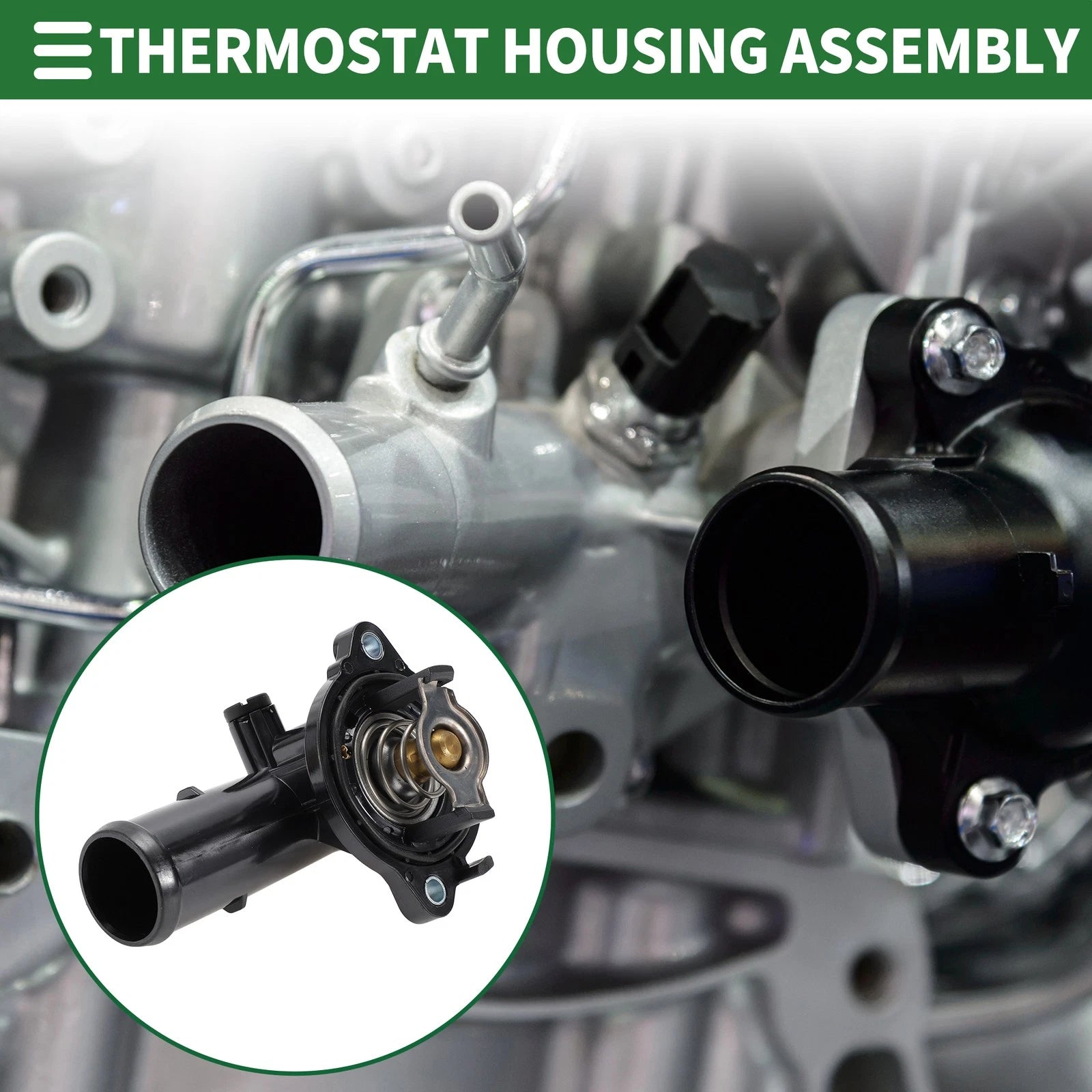 Engine Coolant Thermostat Housing Assembly for Dodge Durango (2011–2015)