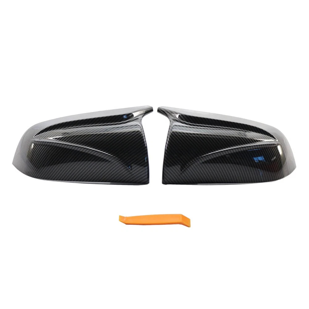 Carbon Fiber Look Mirror Housing Cover Cap for Tesla Model 3 (2017–2020)
